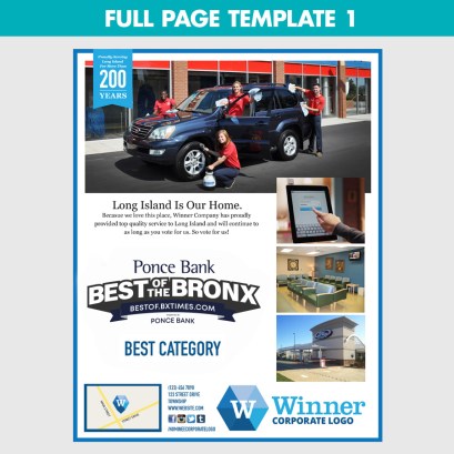 full page winners ad template 1