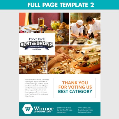 full page winners ad template 2