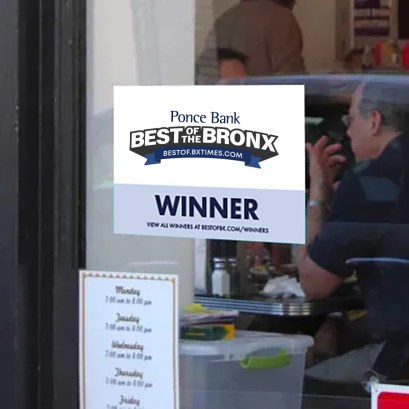 winners window cling