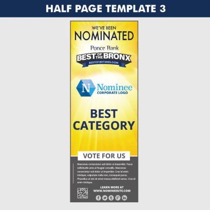 half page template 3