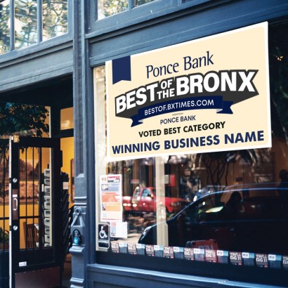 best of the bronx window banner